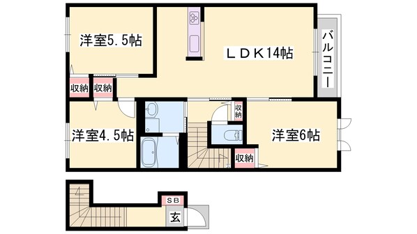 ファミール桜の物件間取画像